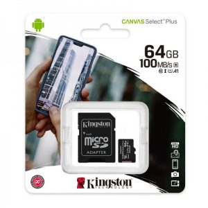 Mem. Micro Sdxc 64Gb Class 10 Kingston 100 Mb/S Uhs-I